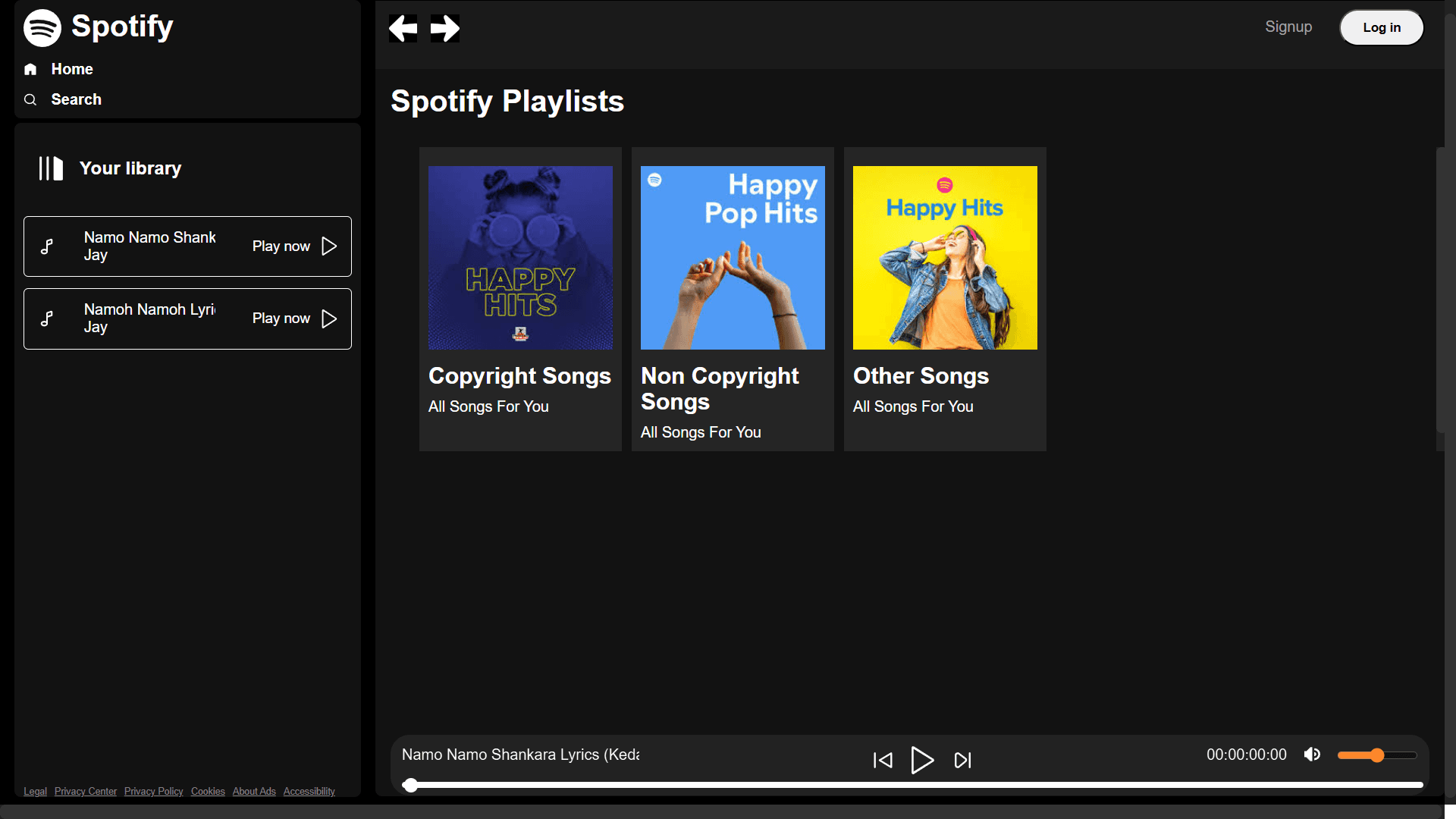 Spotify Clone